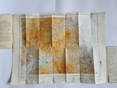 OS Map the Border Lanark to Newcastle Cloth backed 1946 in Good Condition
