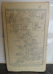 Vintage One Inch Map of England and Wales Folded Map Good Condition