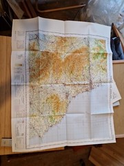 Ordnance Survey Map Of Great Britian – NORTH EAST ENGLAND – 1968 – 1/250,000