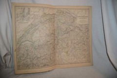 SWITZERLAND, ALPS OF SAVOY & PIEDMONT 1877 Antique Map Print W & AK Johnstone
