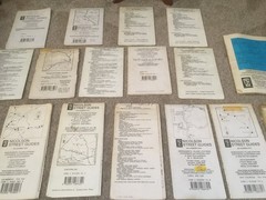 BUNDLE OF 22 VINTAGE STREET MAPS SCOTLAND