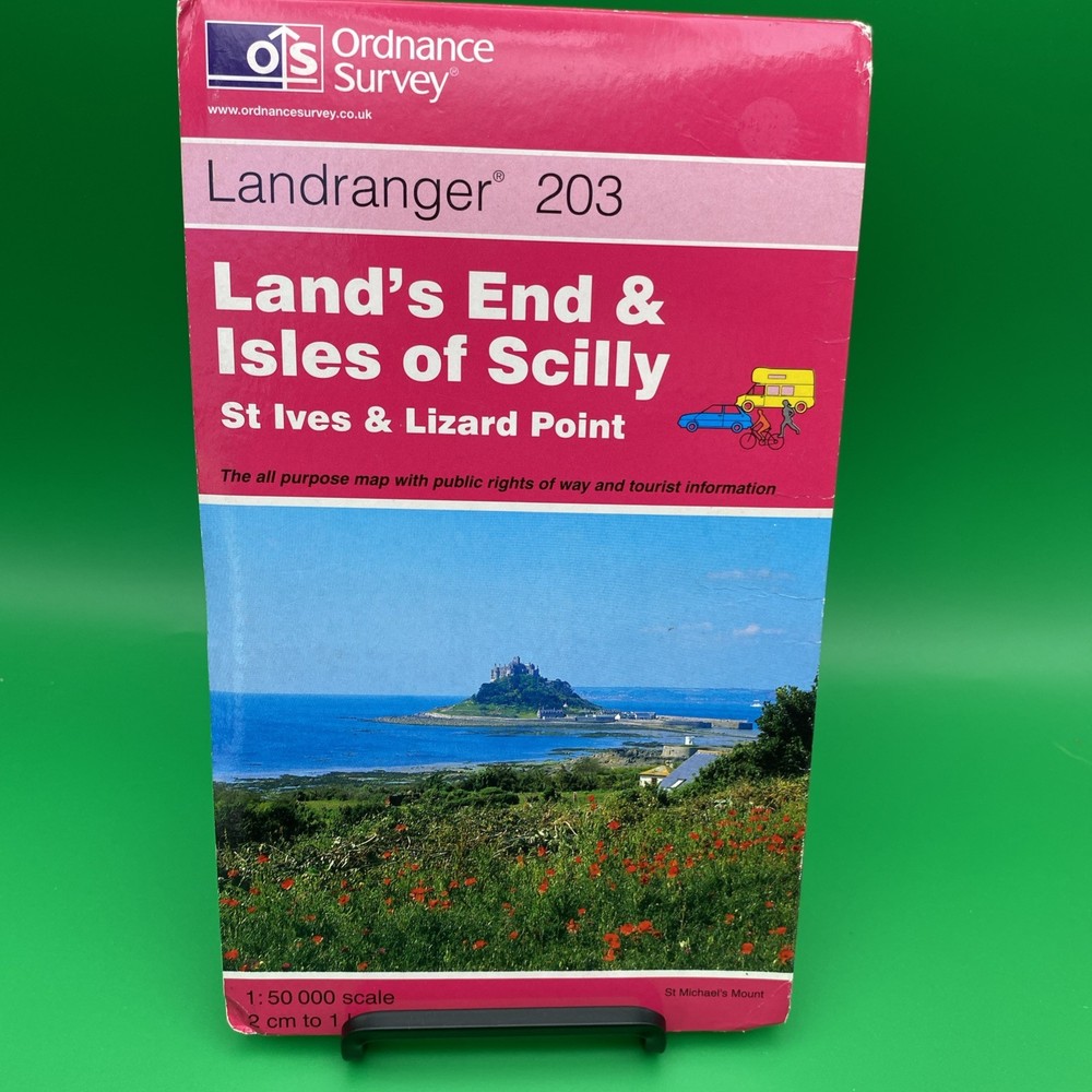 OS Ordnance Survey Landranger Map Sheet 203 Land’s End & Isles of Scilly – 1997