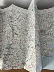 Vintage AA touring Map Of Herts & Essex 3 Miles To 1” Series