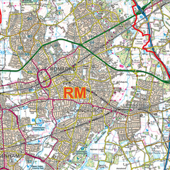 (GLPA) Greater London Postcodes, Map of London Area Postcodes