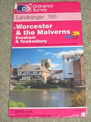 OS Ordnance Survey Landranger Map Sheet 150 Worcester & The Malverns – 1997
