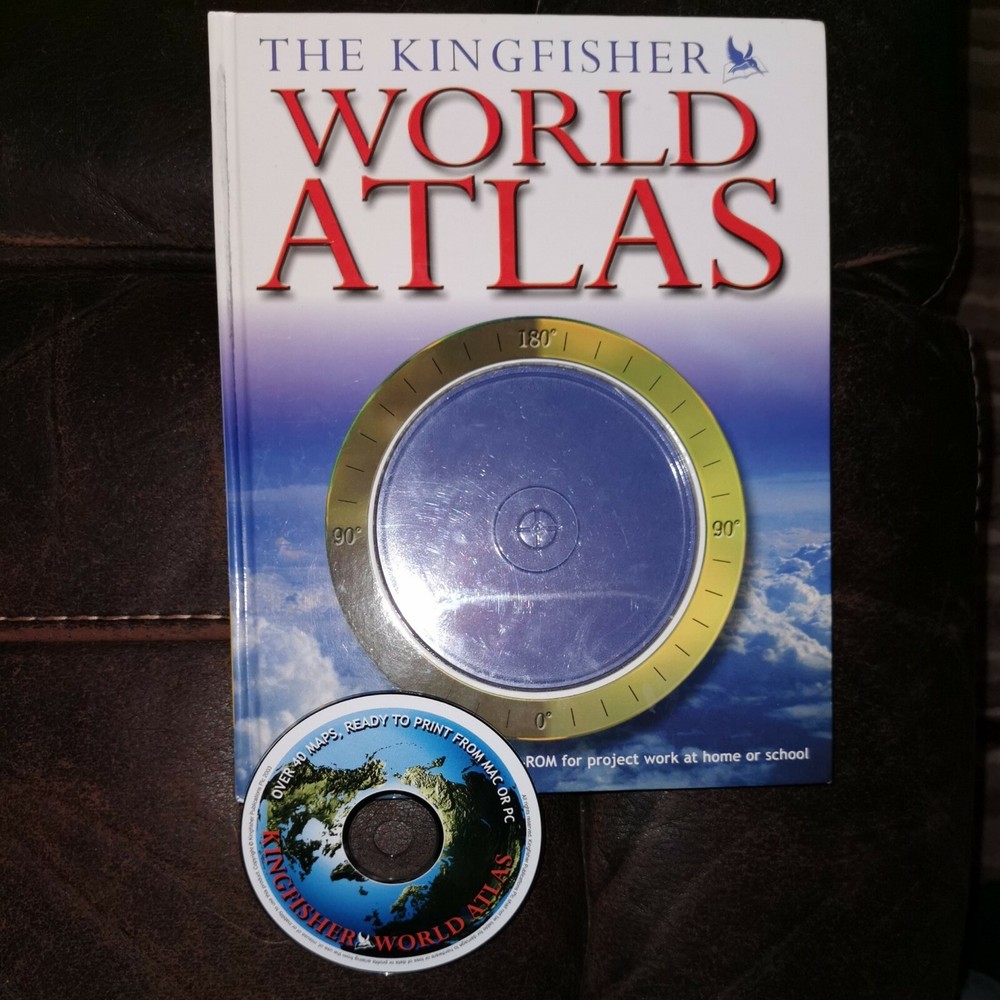 The Kingfisher World Atlas + Easy to Use CD-Rom for Project Work/Home/School- R2