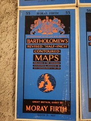 JOBLOT of 4 MAPS. SCOTLAND 51, 54,55 &56. Vintage.