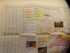 This is Nova Scotia Traveyways map 2003 Government of Canada Tourism