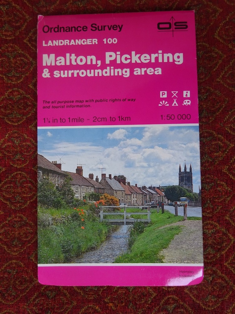OS MAP MALTON NORTON PICKERING HELMSLEY HOVINGHAM AMPLEFORTH EASINGWOLD HAWNBY