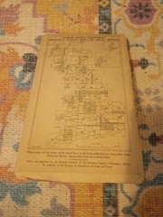 1961 ORDNANCE SURVEY SECOND SERIES SHEET 28 SNOWDON CLOTH GREEN COVER