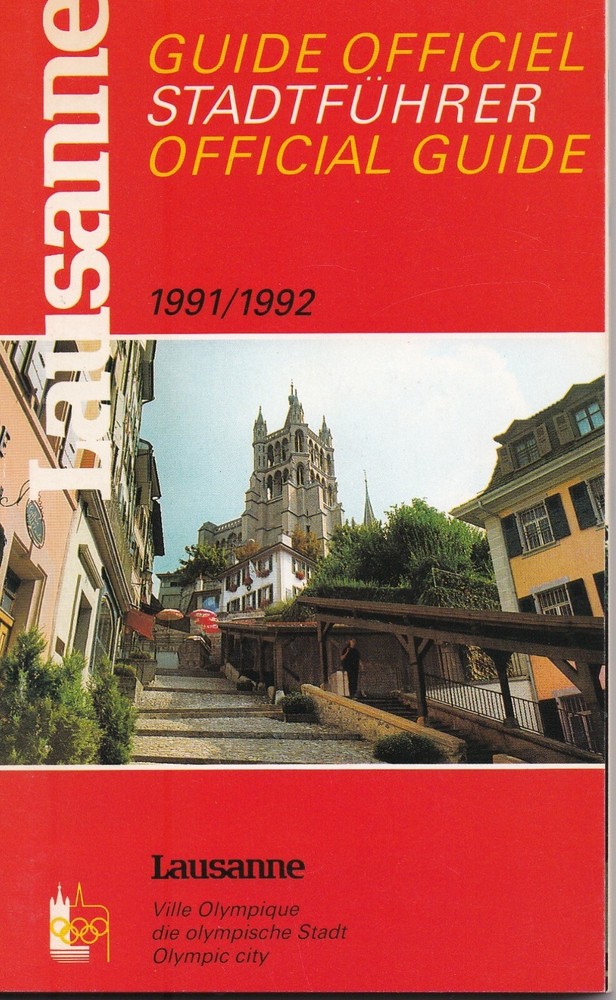 LAUSANNE : Official Souvenir Guide (Paperback 1991/92)