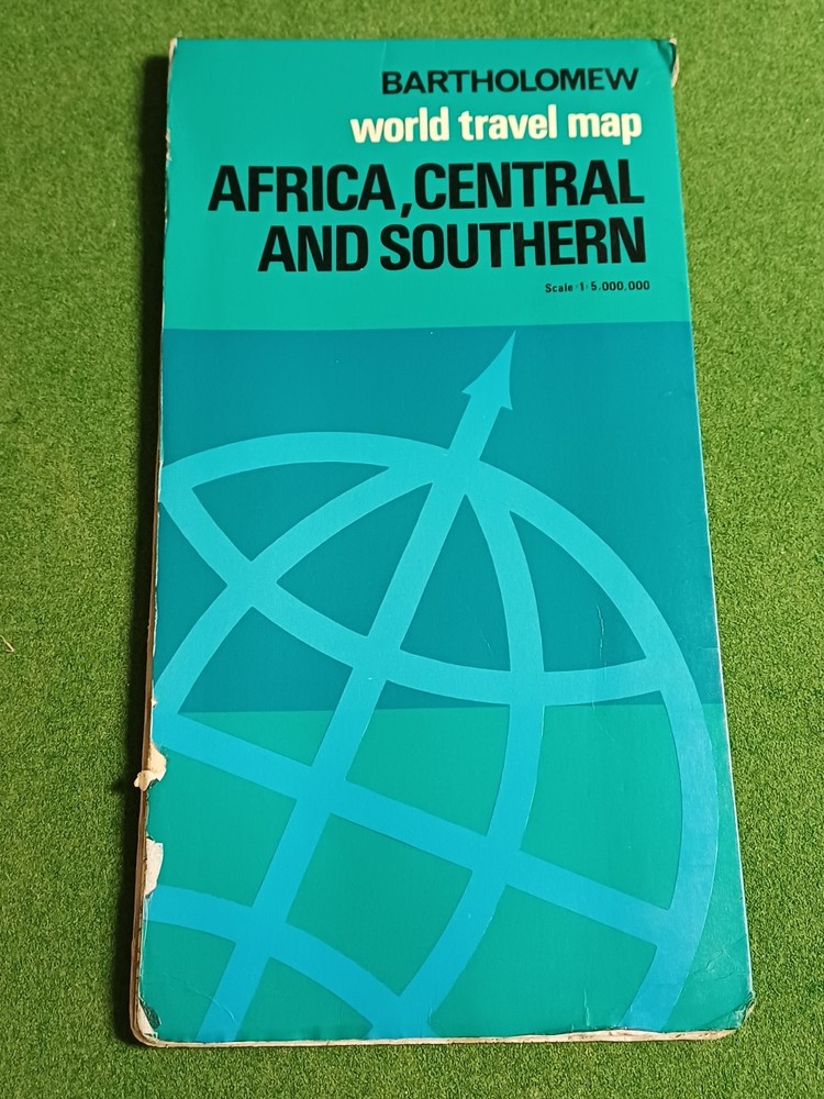 Africa, Central and Southern, Bartholomew World Travel Map, 1975, c. 102 x 78cm