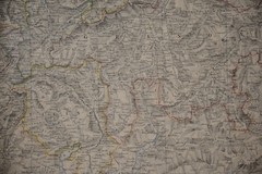 SWITZERLAND, ALPS OF SAVOY & PIEDMONT 1877 Antique Map Print W & AK Johnstone