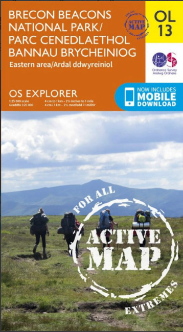 Landranger OL13 Brecon Beacon Map – Waterproof x 2 Maps