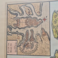 Facsimile Map – Malta & Gozo, 1734 Jaillot – From Collection of Dr Albert Ganado