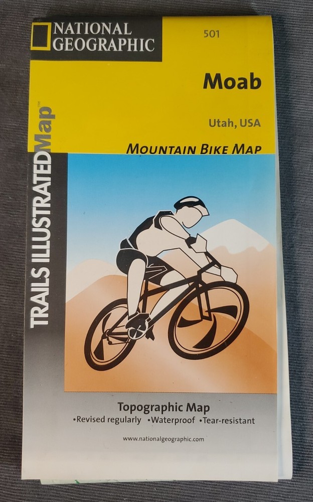 National Geographic Trails Illustrated Map 501, Moab Mtn. Bike Map, Waterproof
