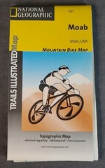 National Geographic Trails Illustrated Map 501, Moab Mtn. Bike Map, Waterproof