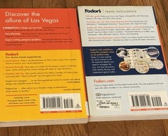 2 vintage Fodor’s travel guidebooks for Las Vegas 2009, 2012