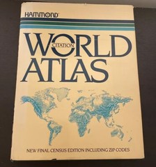 CITATION WORLD ATLAS By Hammond Incorporated – Hardcover – DJ 1982
