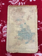 Ordnance Survey vintage , rambling walking Map , Rare, Leeds Bradford