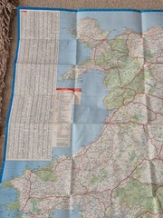 Vintage Esso Wales & South West England Folding Map No 3. 1978