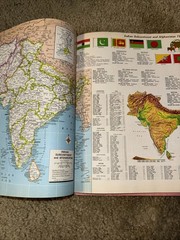 1978 Time World Atlas Hammond Paperback Vintage Maps Geography Reference Book