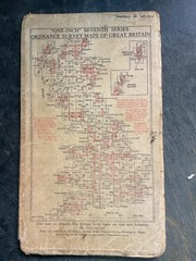 Antique OS Ordnance Survey Vintage Edition Map Of , LONDON THE SOLENT 1957
