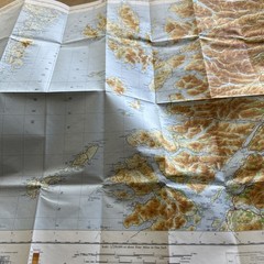 WESTERN HIGHLANDS 1967 paper Ordnance Survey Quarter Inch Map Sheet 4 Skye Coll