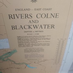 Admirality Chart x3 River Colne and Blackwater Navigational Charts 1990 Wall Map