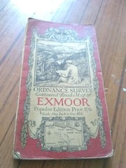 VINTAGE ORDNANCE SURVEY MAP EXMOOR ONE INCH 1925 SOME TEARS ON FOLDS