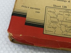 OS Ordnance Survey One Inch Cloth Map, of Birmingham , Sheet 131 1950