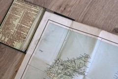 W H Smith & Son Tourists Scotland Fold Out Colour Cloth Map Scottish Tourism