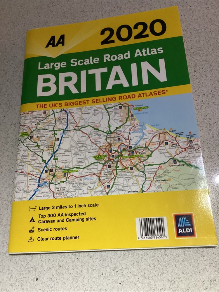 AA 2020 Large Scale Road Atlas Britain