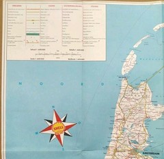 Shell Touring Map: Netherlands. Scale – 1:600,000 (1962).