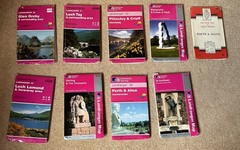 Used OS Landranger Maps 50, 51, 52, 53, 55, 56, 57, 58, 59