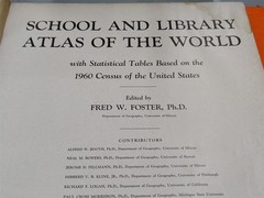 ⭐️⭐️⭐️⭐️⭐️ Vintage 1964 School and Library Atlas of the World – Fred W. Foster