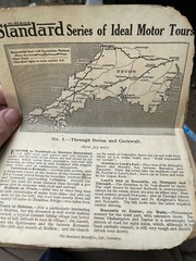 ANTIQUE STANDARD 11 CARS UK TOUR ROAD ROUTES MAPS BOOKLET ADVERTISING FLYER