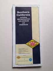 Southern California Disney AAA 1991 Automobile Club Road Map
