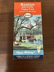 1962 Esso Boston Cape Cod Map