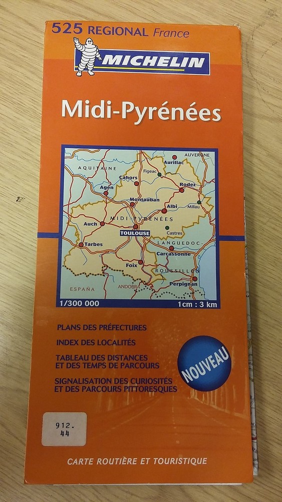 Midi-Pyrenees: Michelin Map (M17)