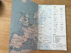 Vintage 1982 Heron Books Pocket Atlas of Europe (Paper booklet)