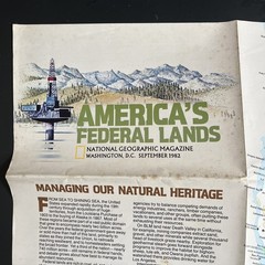 Vintage National Geographic America map bundle south illinois ohio federal utah