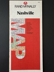 Rand McNally City Map of Nashville TENNESSEE Oak Hill Belle Meade Lakewood 1980s
