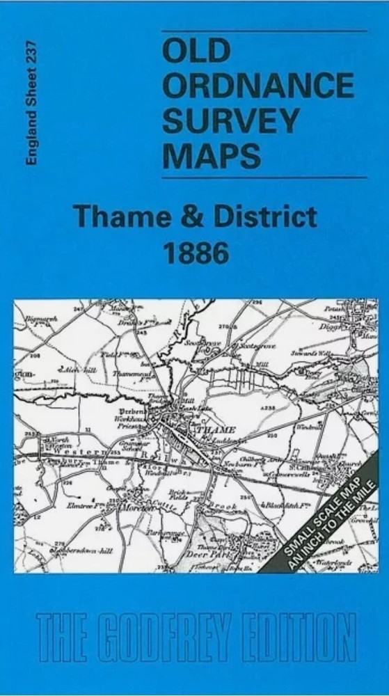 MAP OF Thame & District 1886 One Inch Sheet 237 by Elizabeth Lockwood