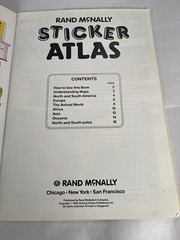 1992 Rand McNally Sticker Atlas of the World – Reusable Stickers – USED Vintage