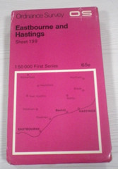Ordnance Survey 1:50,000 Map Sheet 199 Eastbourne & Hastings First Series