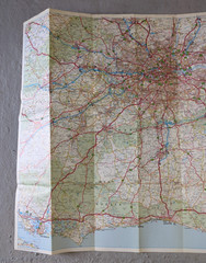 1978 Shell Road Map No2 Southern & Eastern England, Shell Petrol Oil Fuels