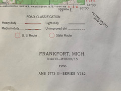 10 MI Geological Survey maps TRAVERSE CITY, EMPIRE, FRANKFORT, MANISTEE, MESICK
