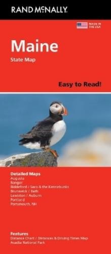 Rand McNally Easy to Read: Maine State Map (Map)