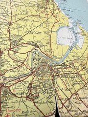 Bartholomew’s Map Teesdale Middlesbrough 50s 1959 Paper Half Inch Free Post UK